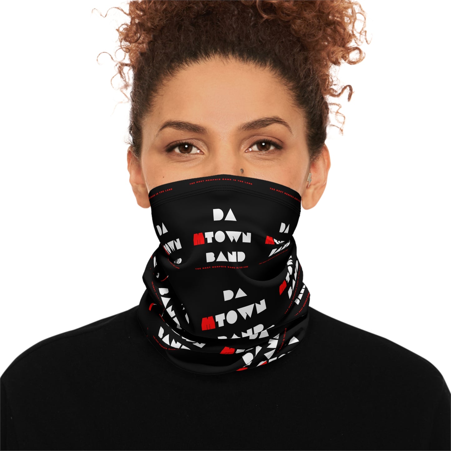 Platinum Collection Winter Neck Gaiter with Drawstring (black) - Da MTown Band