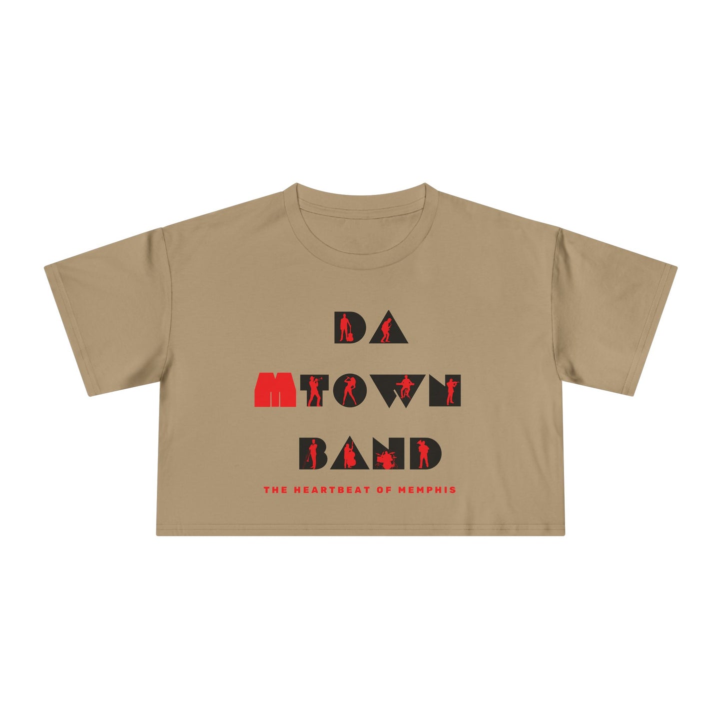 Da Mtown Band Women's Crop Tee (1-side)